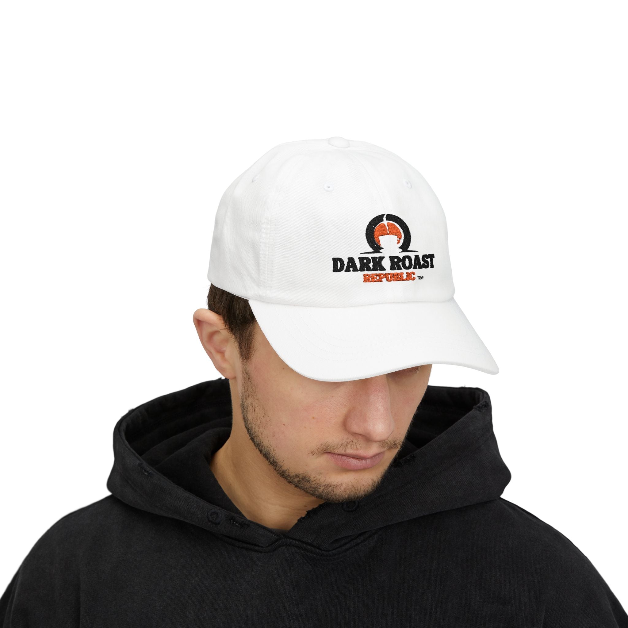 Classic Dad Cap - Dark Roast Republic - Stylish and Casual Hat for Coffee Lovers