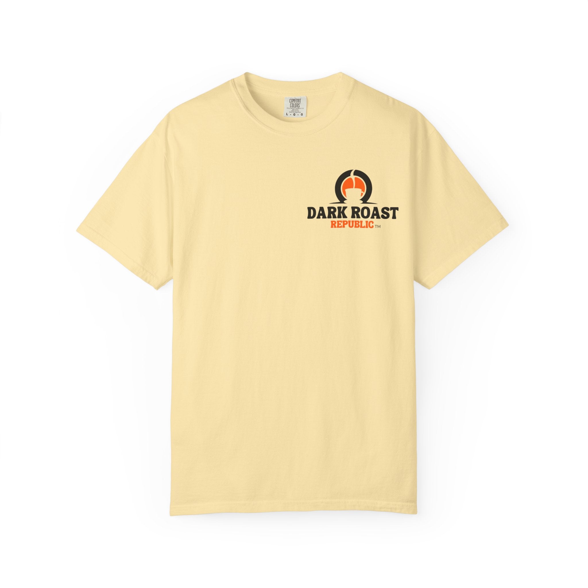 Unisex Garment-Dyed T-shirt - Dark Roast Coffee Design