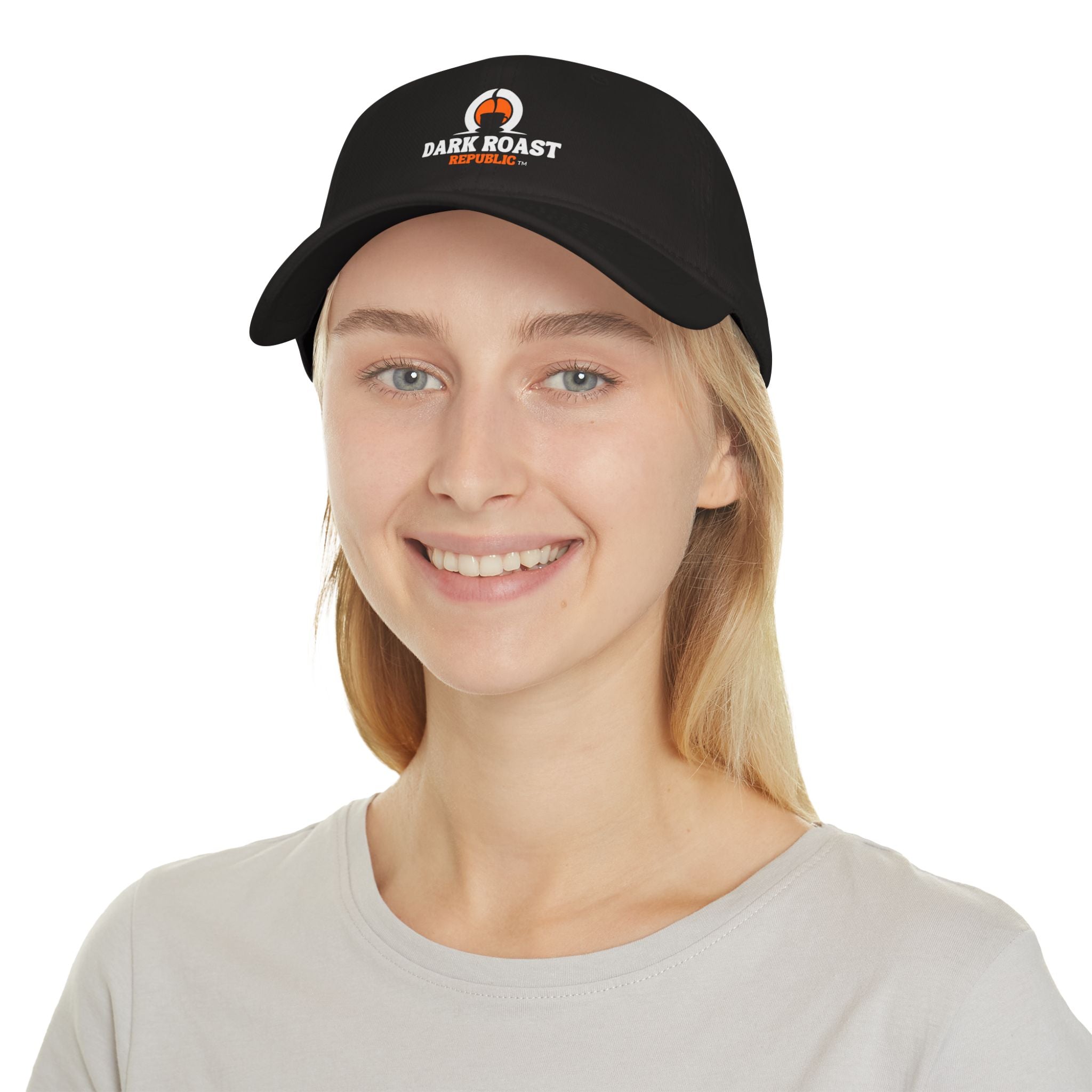 Dark Roast Republic Low Profile Baseball Cap - Casual Coffee Lover Hat