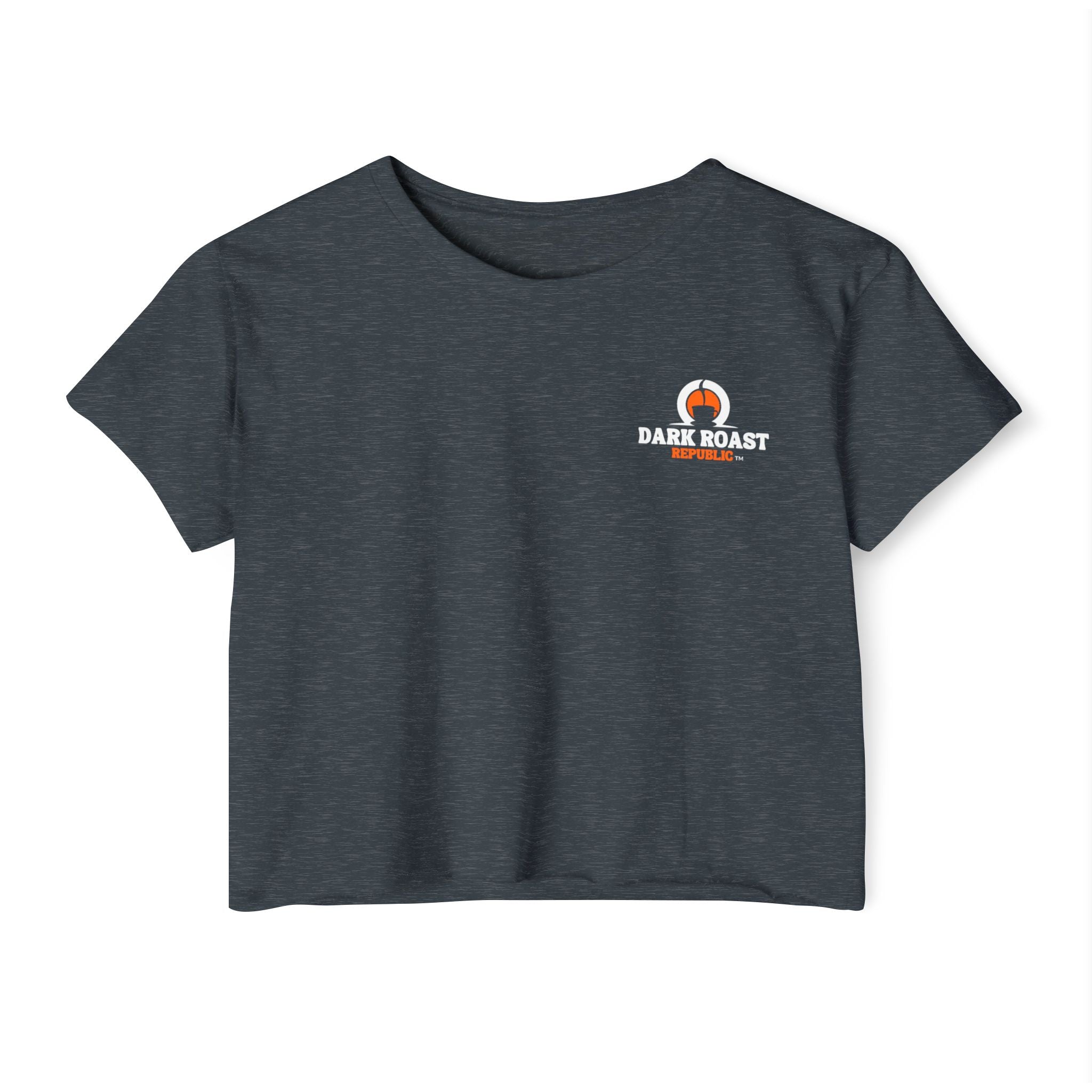Dark Roast Republic Women's Festival Crop Top - Trendy Coffee Lover Tee