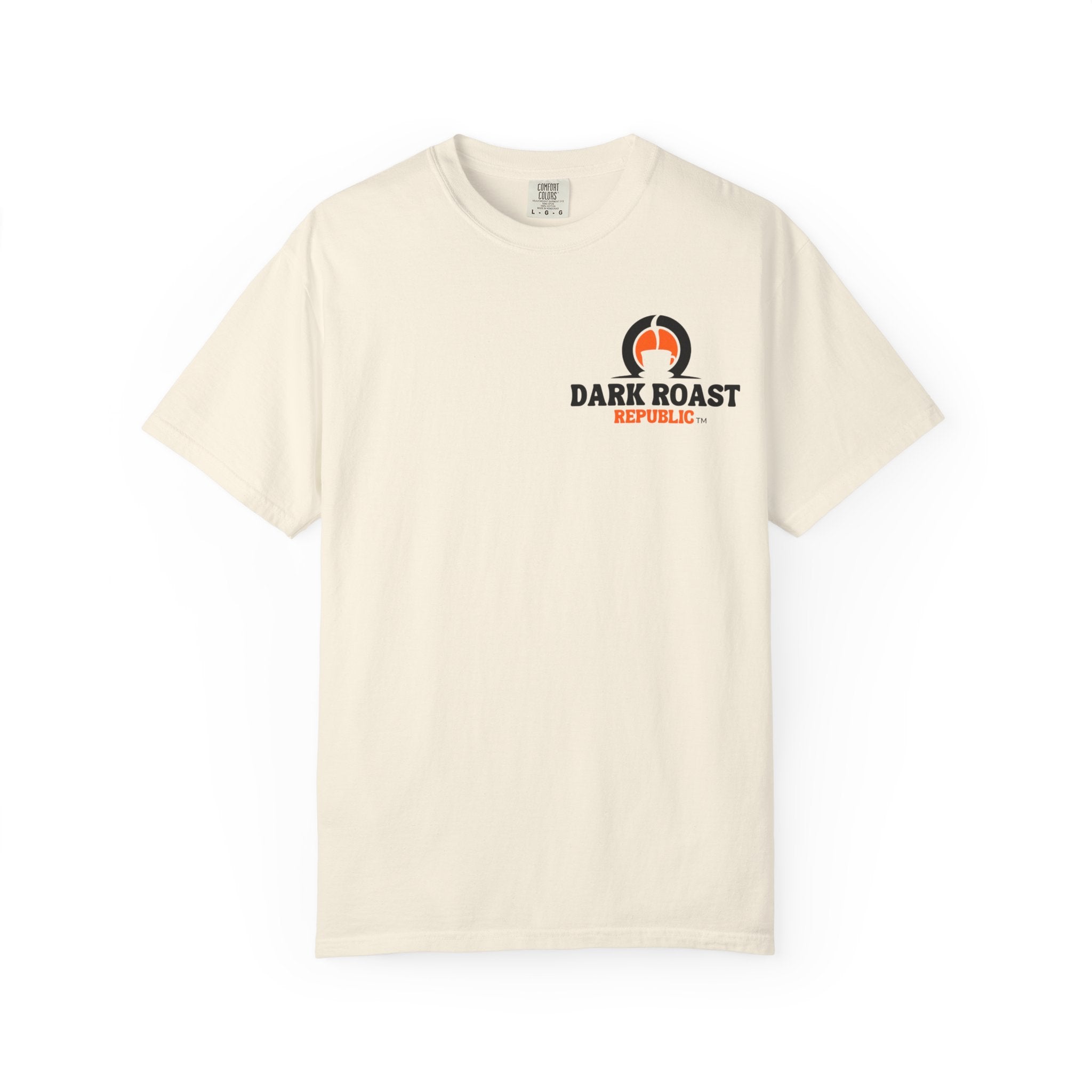 Unisex Garment-Dyed T-shirt - Dark Roast Coffee Design