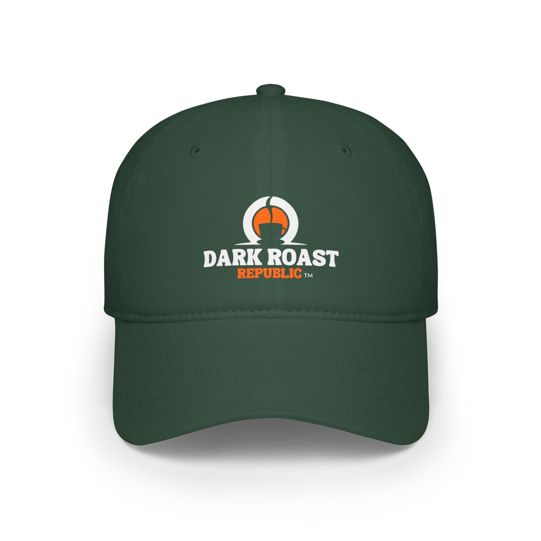Dark Roast Republic Low Profile Baseball Cap - Casual Coffee Lover Hat