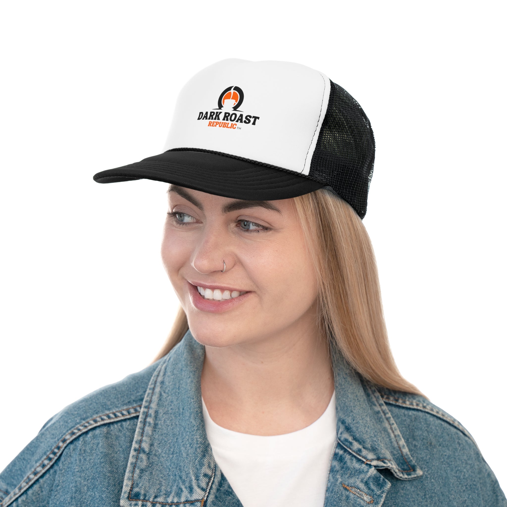 Dark Roast Republic Trucker Cap - Perfect Gift for Coffee Lovers