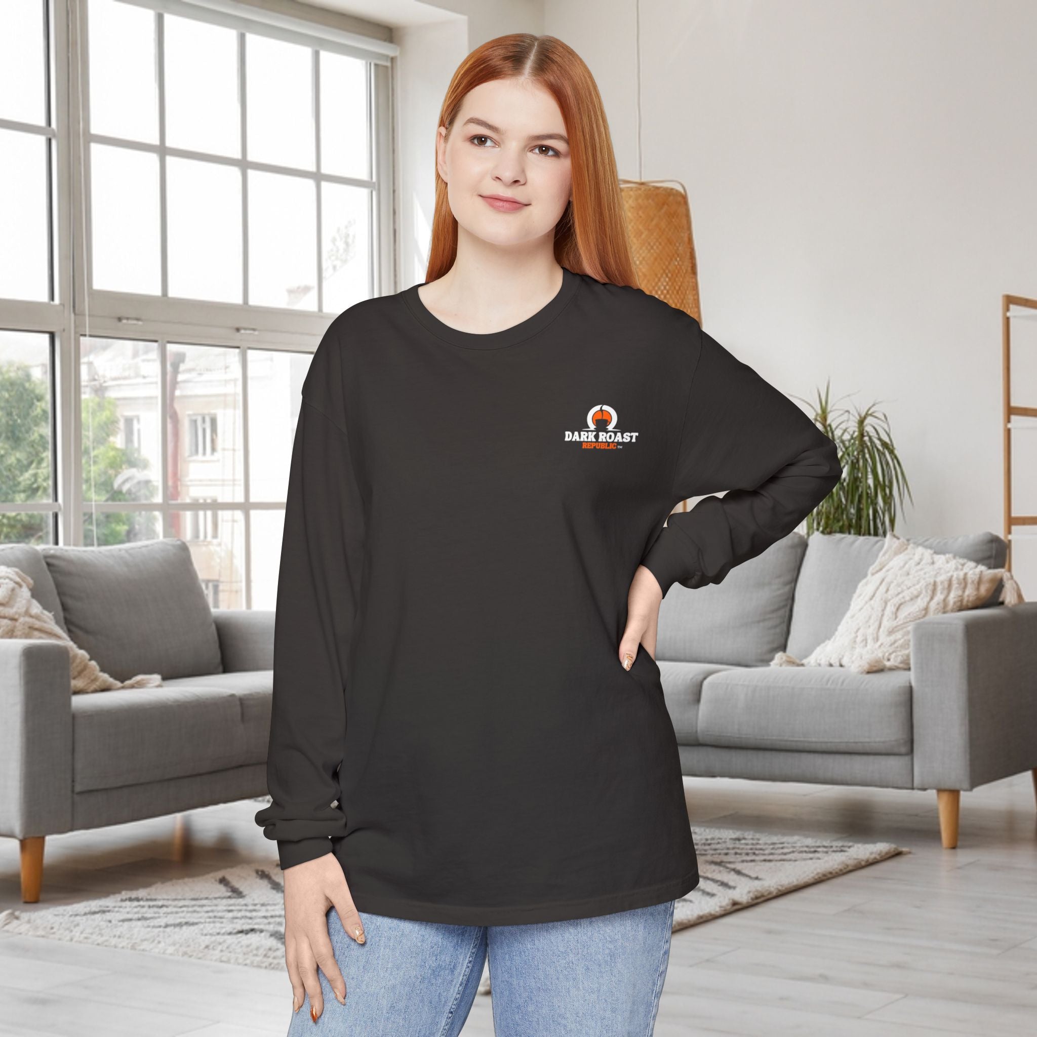 Dark Roast Republic Unisex Long Sleeve T-Shirt - Comfortable Casual Wear