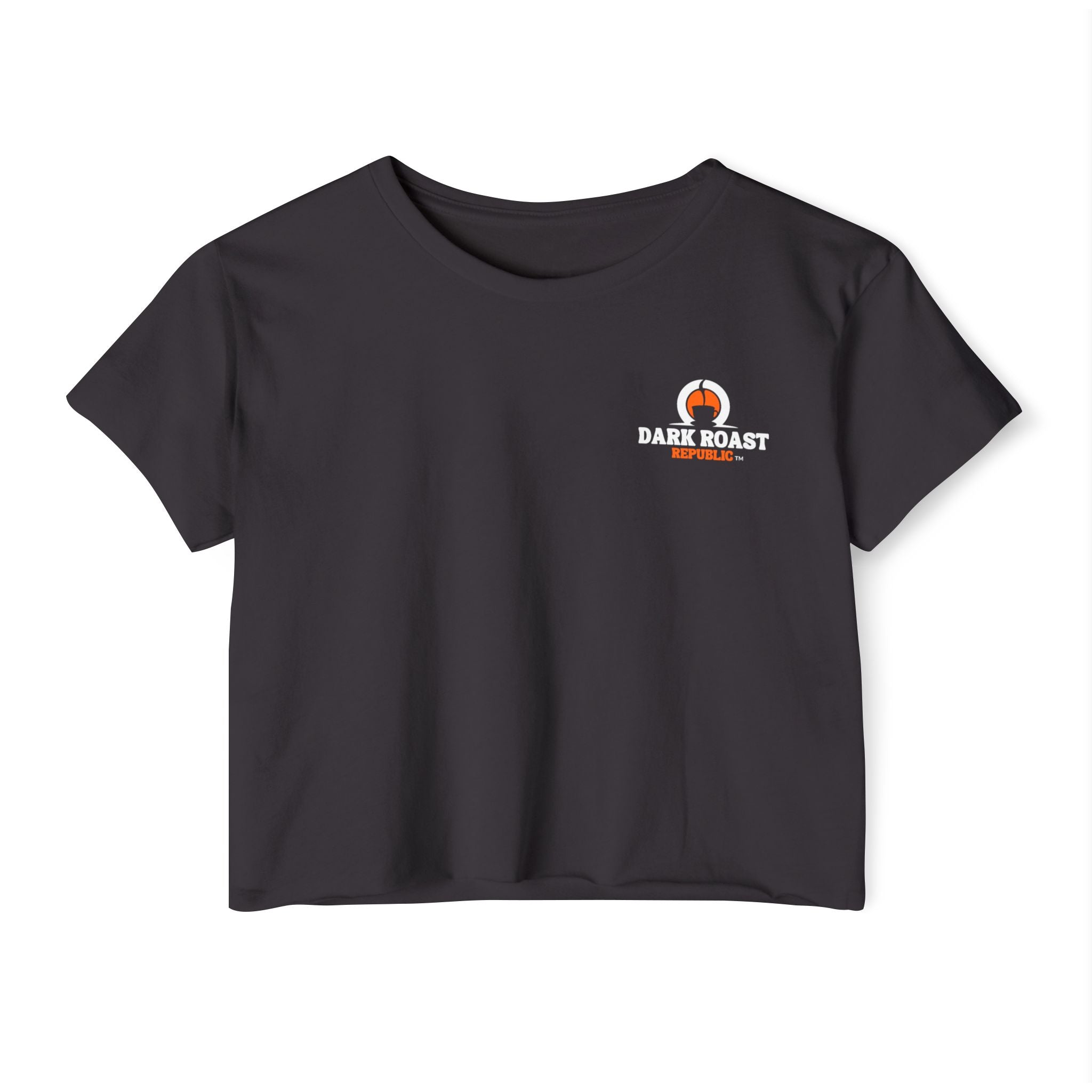 Dark Roast Republic Women's Festival Crop Top - Trendy Coffee Lover Tee