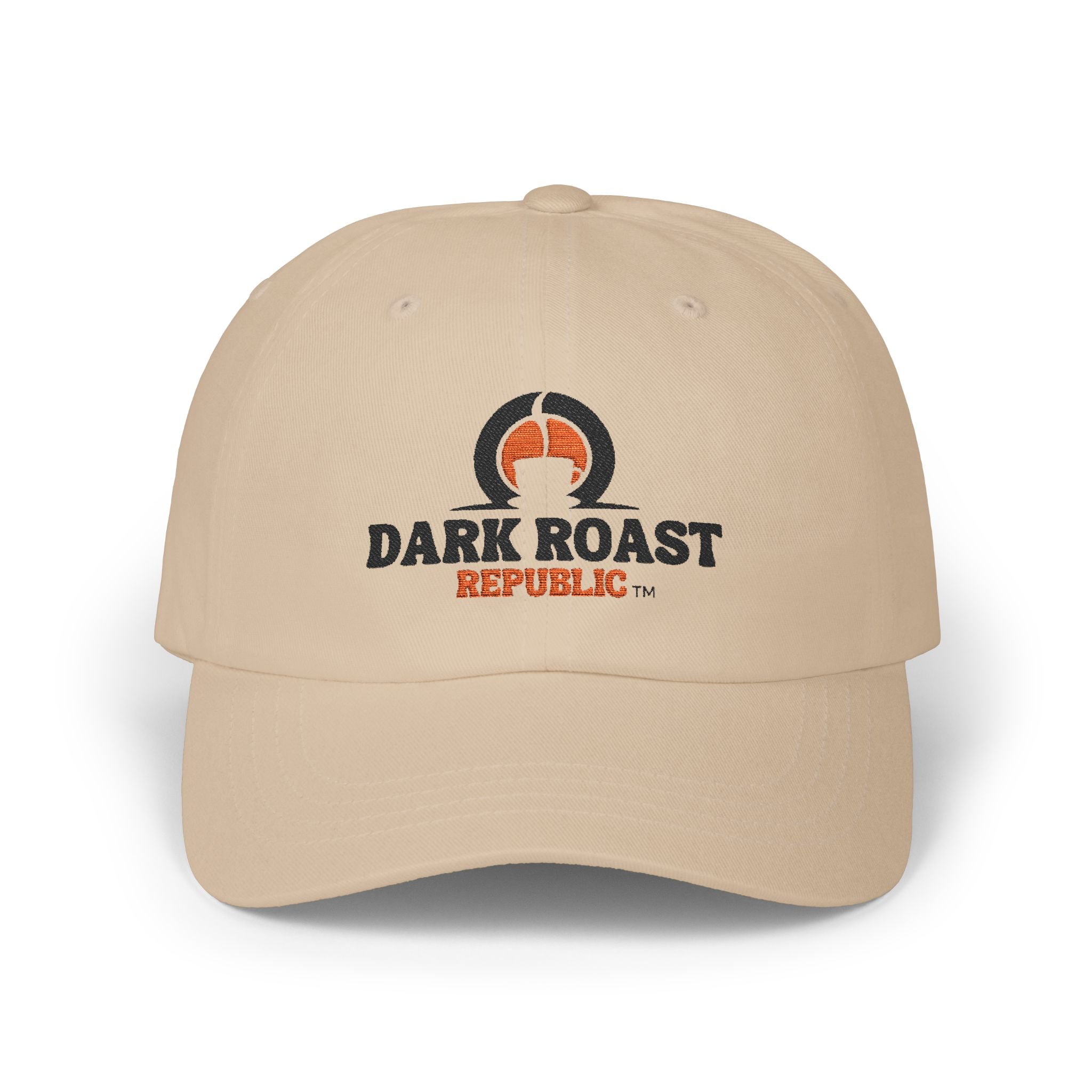Classic Dad Cap - Dark Roast Republic - Stylish and Casual Hat for Coffee Lovers